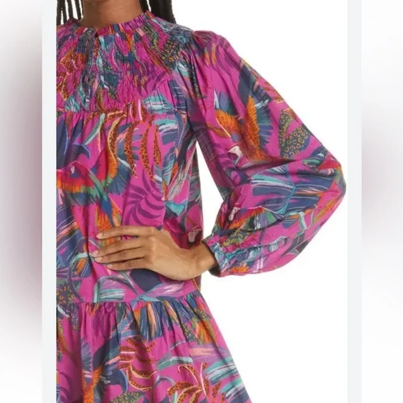 Farm Rio Rainbow Macaws Mini Dress - Picture 2 of 13